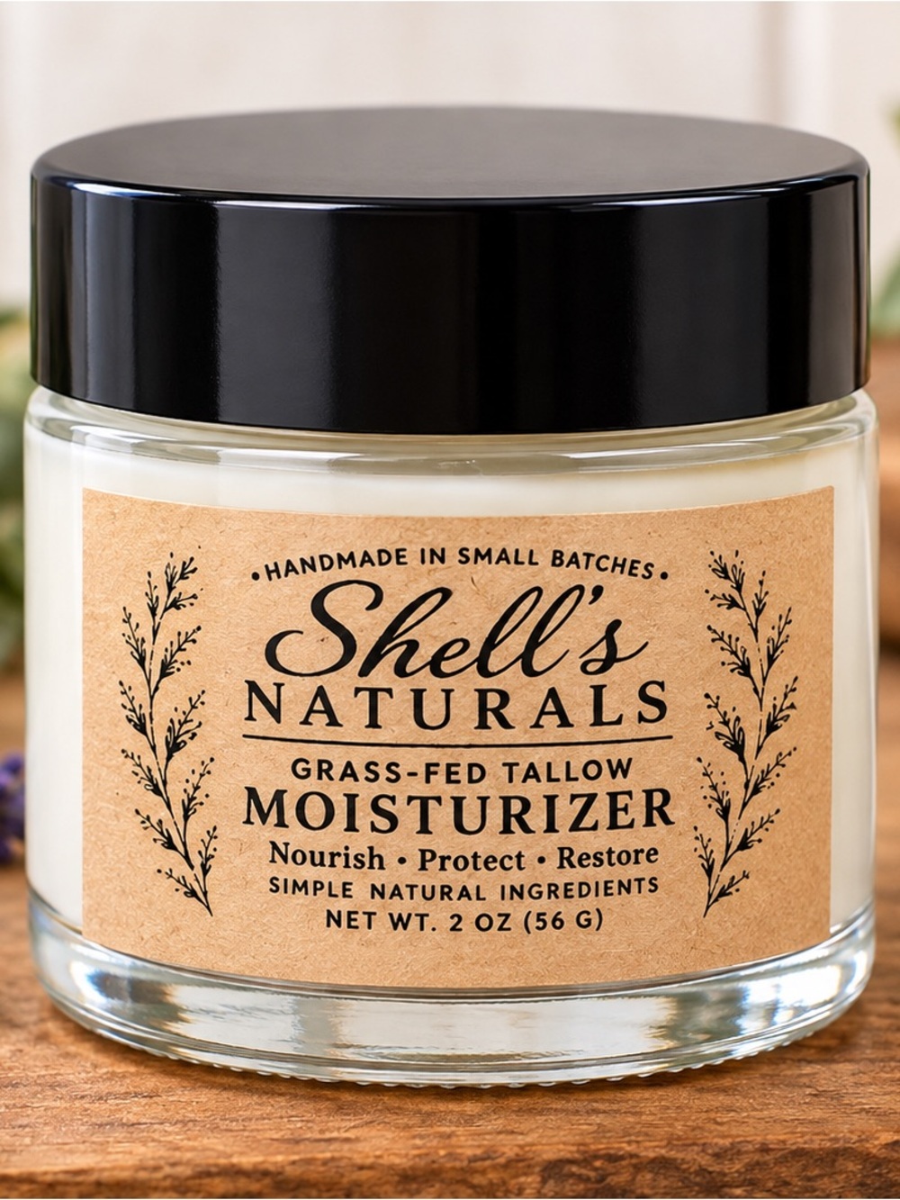 Shell’s Naturals tallow moisturizer